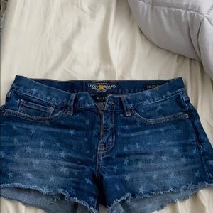 Lucky Brand Denim jean shorts Stars & Stripes wash